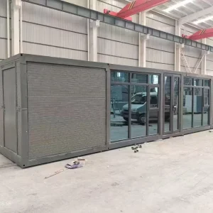 40ft Luxury Expandable Container House Modern Double Wing Folding Prefabricated Modular Villa House for Family Living