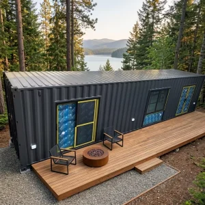 40ft Luxury Modular Prefab Shipping Container House Sandwich Panel Modern Eco-Friendly Durable Bedroom Workshop