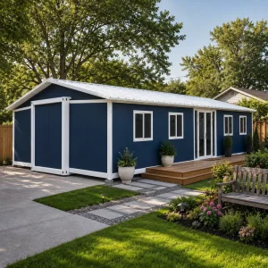 40ft Portable Container House with Fast Assembly Modular Building for Emergency Housing and Worker Camps