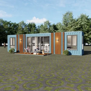 40ft Prefab Shipping Container Home with Heat Insulation for Family Residence