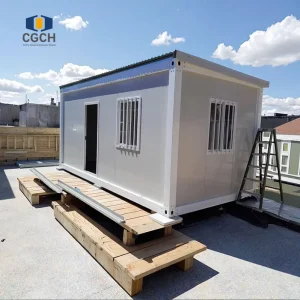 40ft Prefab Steel Modular Tiny House Detachable Container Cabin Shop Emergency Rescue Mobile Home Sandwich Panel Bedroom