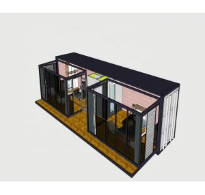 40ft Prefabricated Flat Pack Steel Wooden Sandwich Panel Modern Expansion Container House Two room Luxury Design Hotel Use SHIYI