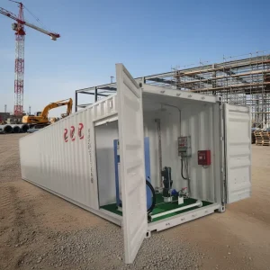 40ft Stainless Steel Square Water Tank Portable ISO Tank Container With Dispensing Pump