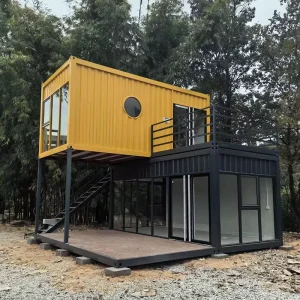 40ft Steel Container Home 2 Storey Small Tiny House Luxury Modular Container Houses Outdoor Shop Living Room Portable Home