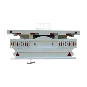 40ft Steel Flatbed Trailer 80 Tons Cargo Transport Container Carrier 3 Axles Semi Trailer with Container Lock