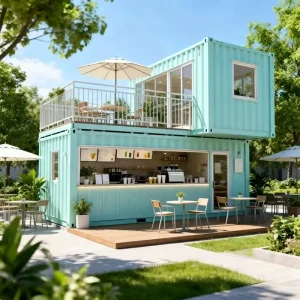 40ft Steel Structure Detachable Container Cost-saving Commercial Modern Design Outdoor House