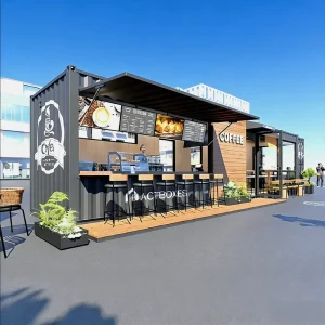 40ft Stylish High-quality Customizable Shipping Container Coffee Shop Can Be Quickly Deployed