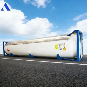 40ft for T50 52.5 CBM ISO Cryogenic Tank Container Liquid Oxygen Storage with -40C Design Temperature and CSC Certification