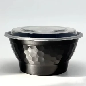 42 oz Microwaveable Heavy Weight Bowls Lids Round Black 150ct case in Atlanta