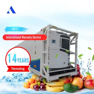 45-Foot (13.7 m) Refrigerated Container Electric Refrigeration Equipment with Diesel Generator for Land Transportation