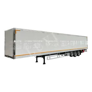 45ft 48ft 53ft Bulk Cargo Container Transportation Dry Van Box Steel 60 Ton Semi Trailer