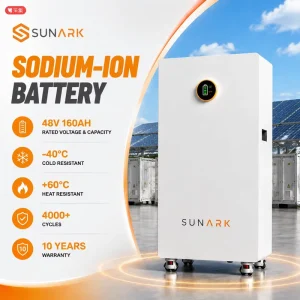 48V 160Ah Wall Mounted Sodium Ion Battery 7.68kWh for Home Solar Storage