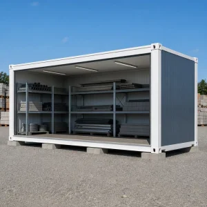 5 Year Warranty Anti Corrosion Waterproof Prefab Container Warehouse for Construction Site Storage