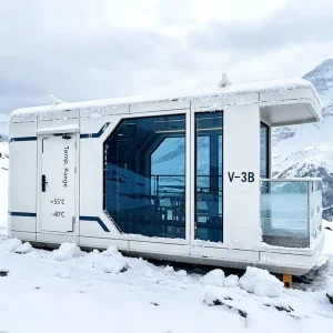 50-Year Lifespan Snow Insulated Space Capsule House -45℃ Thermal Break All-Aluminum Cabin Space Capsule House for Russia Hotel