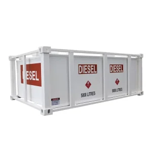 5000 Liter Heavy Duty Anti Abrasion Carbon Steel Cubic Tank Double Wall Structure Removable Inner Tank Eco Friendly Easy