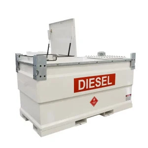 500Gal Cube Fuel Gas Station Dispenser Container Carbon Steel Double Wall Fuel Tank with Pump