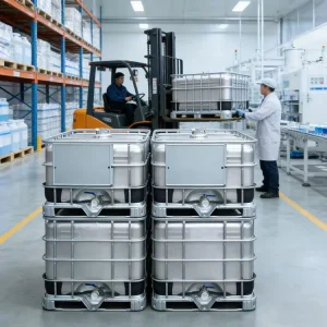 500L Stainless Steel IBC Tank for Beverage Wine Oil Juice Liquid Storage