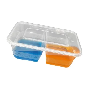 500ml 2-Compartment Design Decorative Edge Design