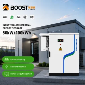 50kw 100kwh Hybrid Industrial Commercial Energy Storage System Air Cooling Cabinet With Lifepo4 Battery