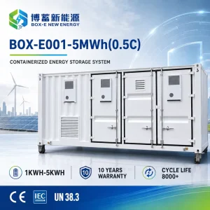 5MWh 0.5C Utility Scale BESS Container 40ft High Quality LiFePO4 Liquid Cooling 8000 Cycles Large Factory Power Storage CE