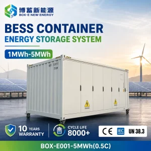 5MWh 20ft Liquid Cooling BESS Container LiFePO4 Battery Storage System 8000 Cycles for Utility Scale Energy Projects