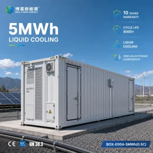 5MWh BESS 20FT Container Lithium Ion Battery Energy Storage System Wind-Solar-Storage Integration LiFePO4 Liquid Cooling Hybrid