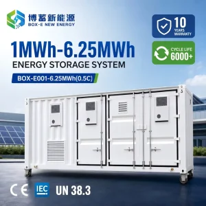 6.25MWh 0.5C 40ft LiFePO4 BESS Container Liquid Cooling Grid-Scale Energy Storage System IP54 CE