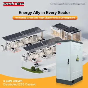 6.2KW 28KWH ESS Hybrid Solar Battery Lifepo4 Battery Solar Energy Storage Container Energy Storage System