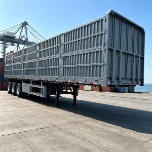 60 Ton 3 Axle Mechanical Suspension Detachable Sidewall Transport Containers Flatbed or Sidewall Semi Trailer