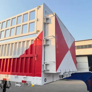 60 ton Sidewall Cargo Semi trailer Heavy duty Steel Trailer CE and ISO Certified Transport Truck Trailers for Sale