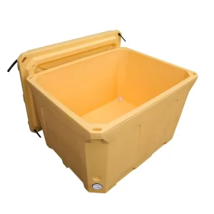 600L Heavy Duty Large Double Wall Bulk Storage Regular Hdpe Double Wall Stackable Insulated Fish Container for Transportation