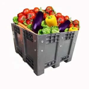 606 Liter 760 Plastic Pallet Bulk Containers Plastic Storage Crates Airtight for Agricultural Products Transport Storage
