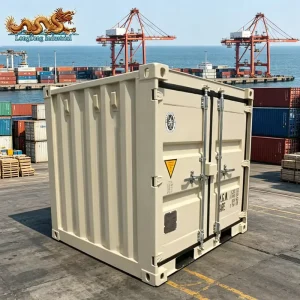 6ft Mini Corten Steel Shipping Container Waterproof Anti-Theft Outdoor Storage