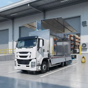 6×4 Wing Van Cargo Box Truck with Extended Wings