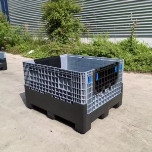700*600mm Large Collapsible Pallet Box OEM Folding Bulk Shipping Plastic Storage Container