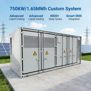 750KW 1MWh 1.5MWh 2MWh BESS Grade LiFePO4 Battery Container Energy Storage System Industrial Peak Shaving 8000+