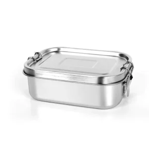 750ml 304 Stainless Steel Bento Lunch Box Leakproof Food Container Reusable Meal Prep Storage Box for Adults Office Work Travel