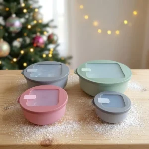 8 Piece Nested Plastic Preservation Bowls Glue Lids Convenient Cross Border Refrigerator Storage for Lunch Boxes