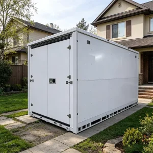 8F X 20F Portable Storage Container with End Swing Door