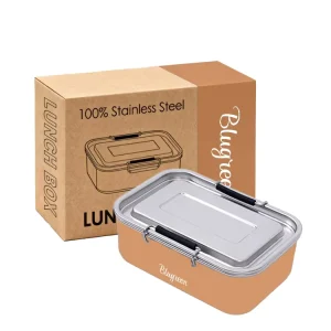 900ml 18 8 Leakproof Stainless Steel 2 Compartment Modern Lunch Box Food Storage Container Eco friendly