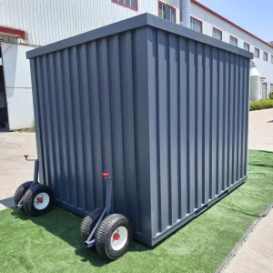 9ft 20ft 40ft Movable Steel Shed Waterproof Portable Outdoor Warehouse Folding Flat Pack Container House