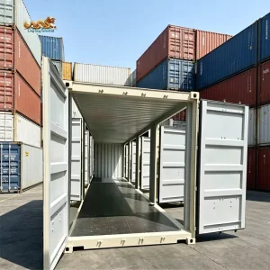ABC Certified 40ft 8 Side Door Opening Multi Position Loading and Unloading 40 Foot High Cube Steel Open Side Shipping Container