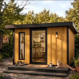 ADU Backyard Office Cabin Prefabricated Studio Dedicated Workspace Improve Focus Efficiency