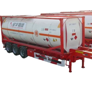 ASME IMDG ADR CSC ISO Compliant 40 Foot Fuel Bitumen Tank Container Used Made of Steel
