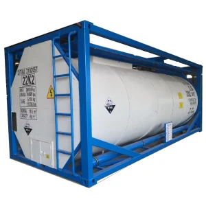 ASME ISO UN T7 20 ft 20CBM Portable Carbon Steel Chemical Liquid Tank Containers for HCl