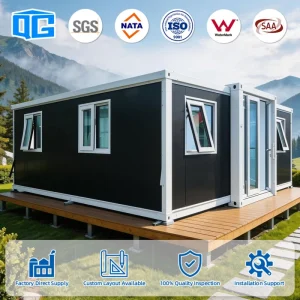 AU Expandable Container House 20Ft 40Ft Granny Flat 2 3 4 Bedroom Waterproof Modular Mobile Home