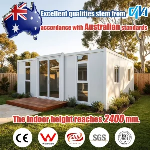 AU Luxury Modern 2/3/5 Bedroom 40FT 20FT Prefabricated Container Houses for Sale Expandable Foldable Mobile Homes
