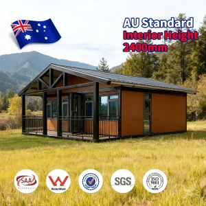 AU Standard Customizable Prefabricated 40/20 Ft Expandable Container House with Bathroom