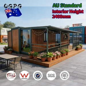 AU Standard Expandable Container House 40ft Contemporary Modular Mobile Steel Frame Prefabricated 2 3 4 Bedroom Granny Flat