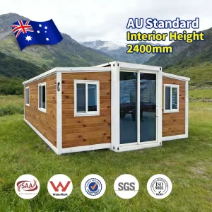 AU Standard Large 40 Ft 20 Ft Prefabricated Modern Expandable Container House 2 3 4 5 Bedroom Prefab Mobile Tiny House